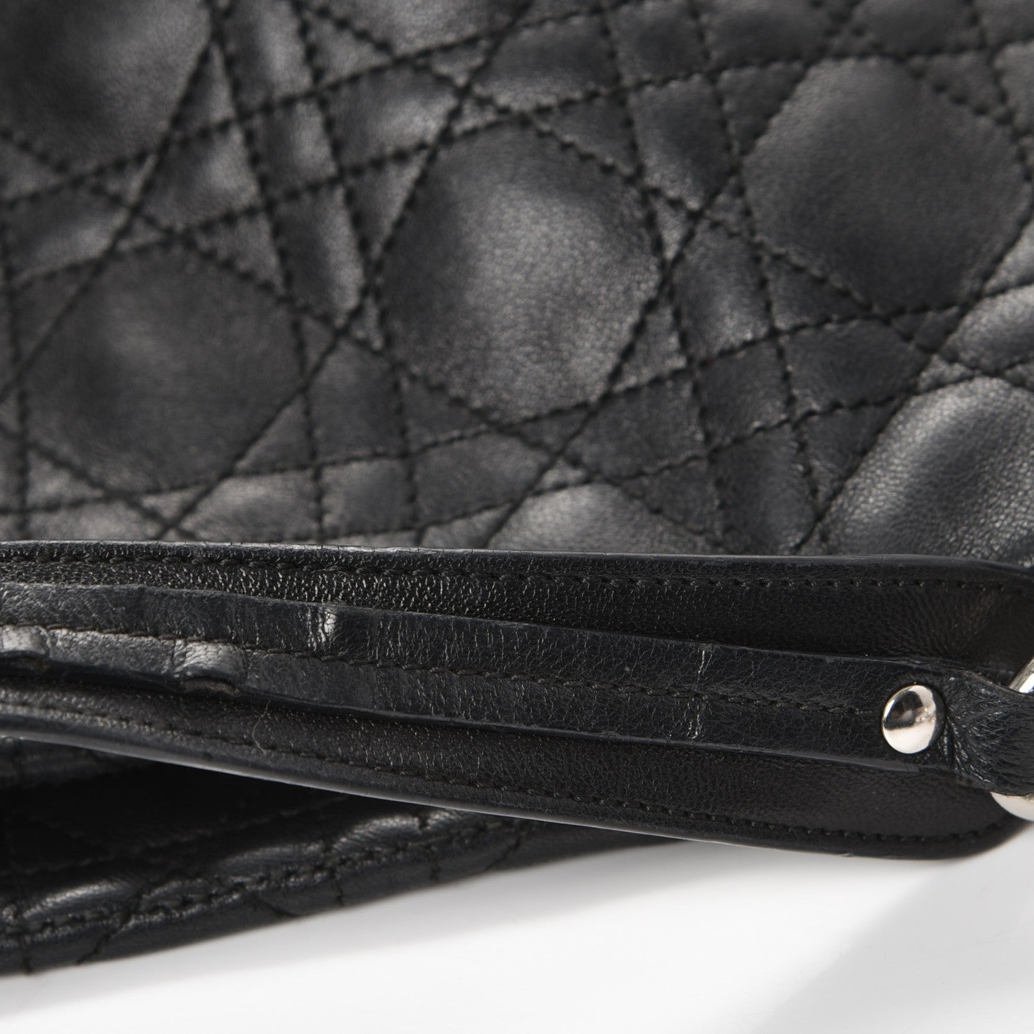 Christian Dior Lambskin Cannage Dior Soft Shopping Tote Black 9 of 17