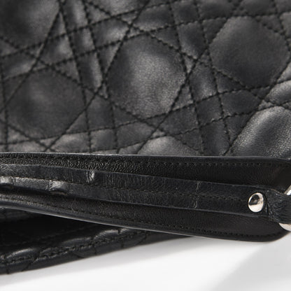 Christian Dior Lambskin Cannage Dior Soft Shopping Tote Black 9 of 17