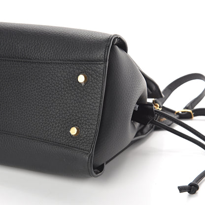 Mulberry Heavy Grain Iris Tote Midnight Black 8 of 8