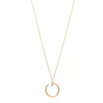 Cartier 18K Yellow Gold Diamond Juste Un Clou Pendant Necklace 1 of 5