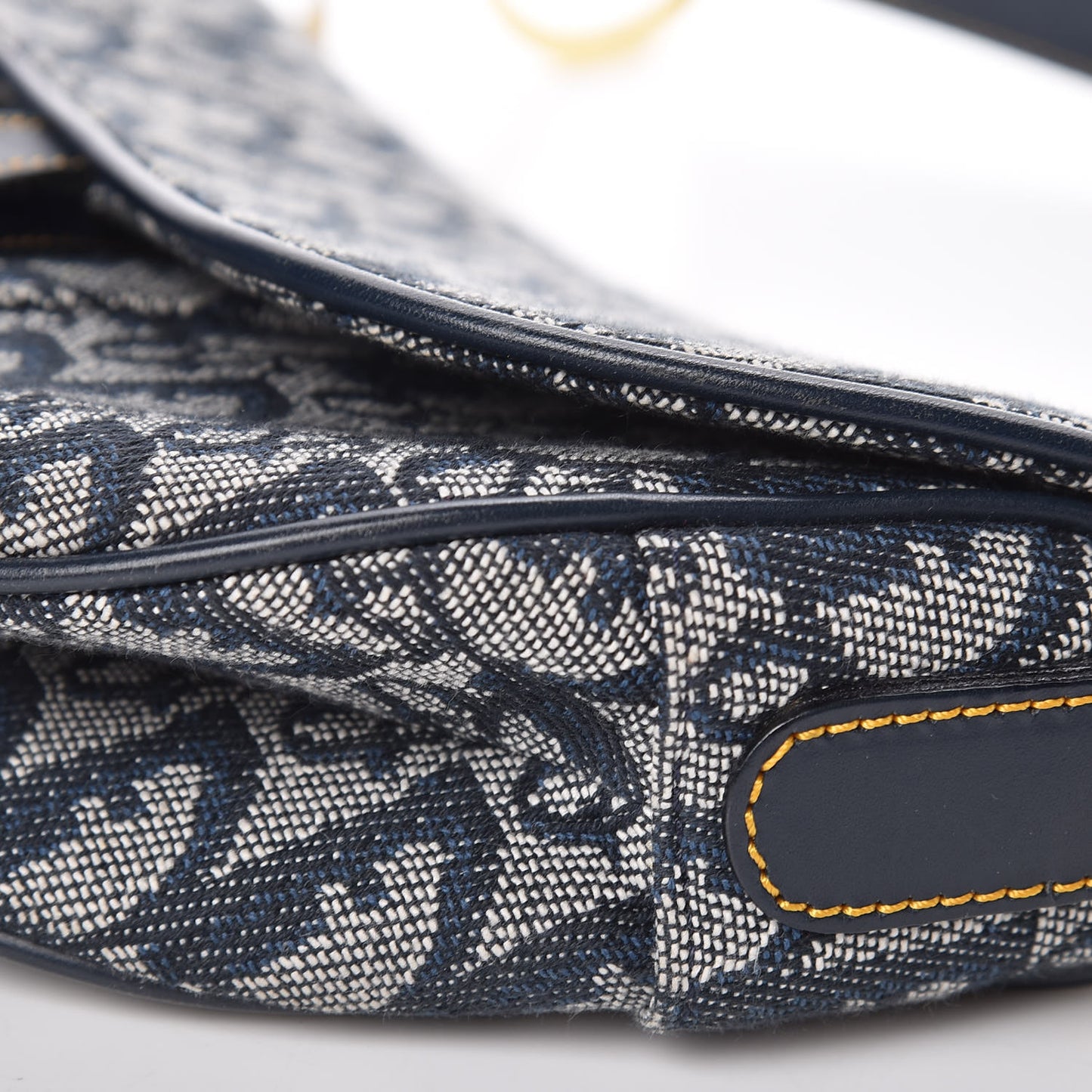 Monogram Saddle Bag Blue