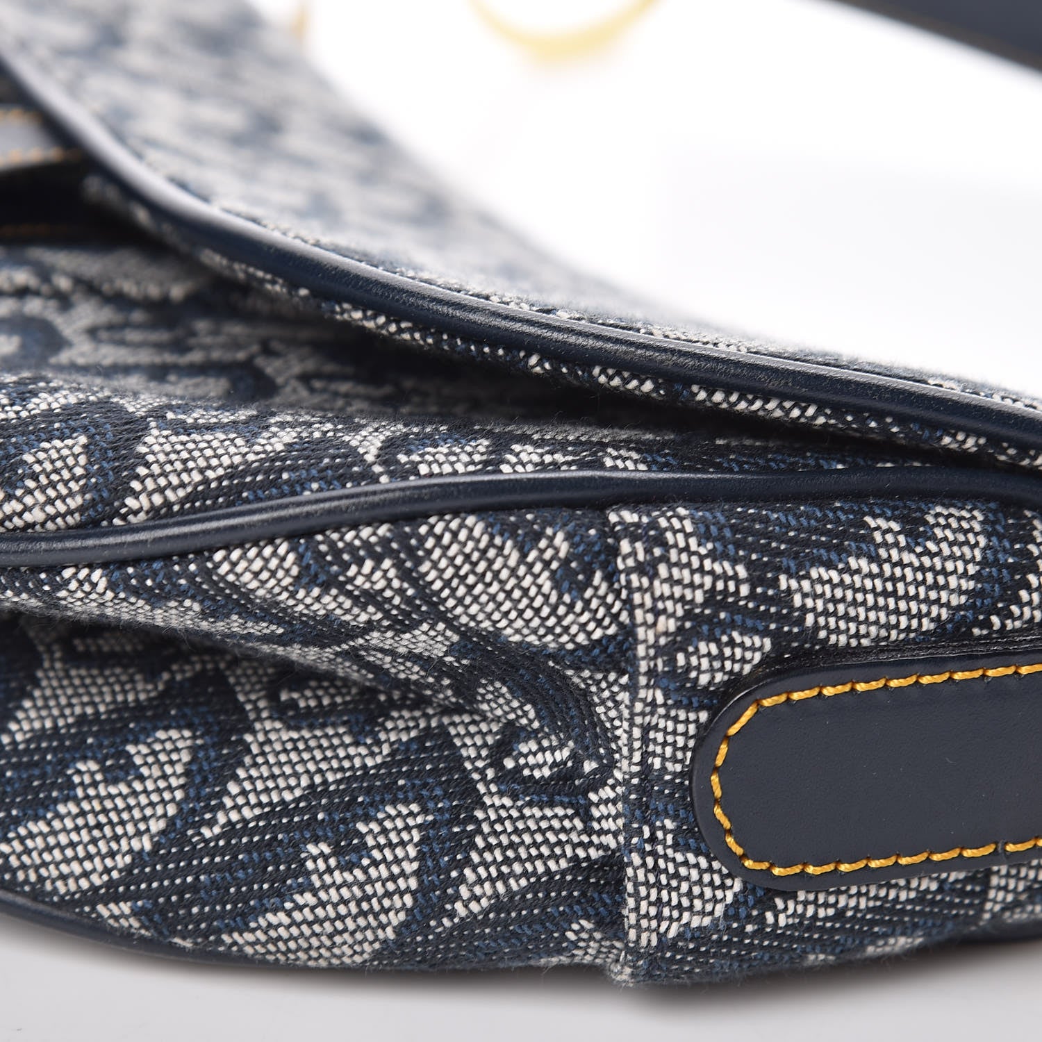 Christian Dior Monogram Saddle Bag Blue 12 of 16