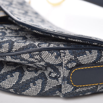 Christian Dior Monogram Saddle Bag Blue 12 of 18