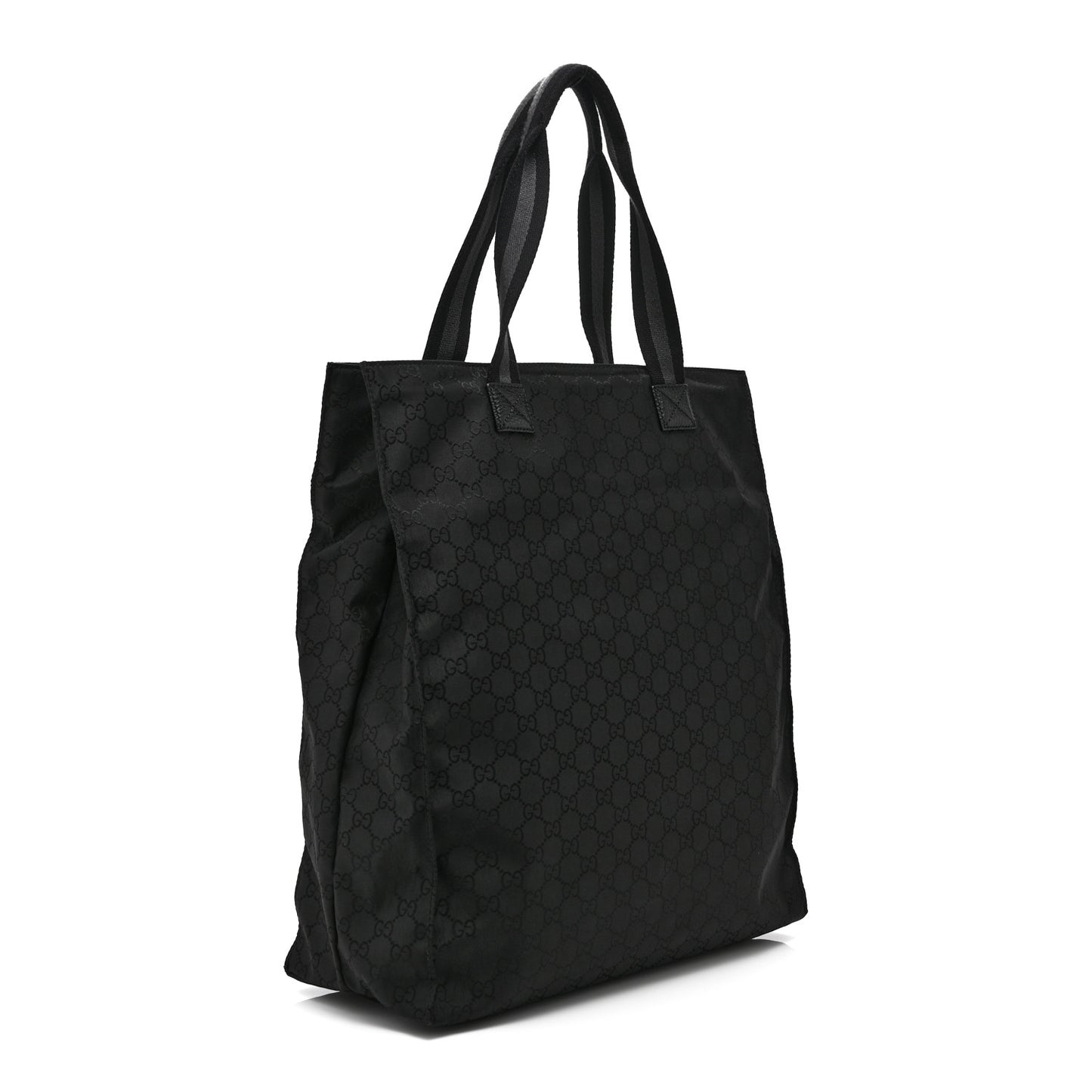 Nylon Monogram Vertical Tote Black