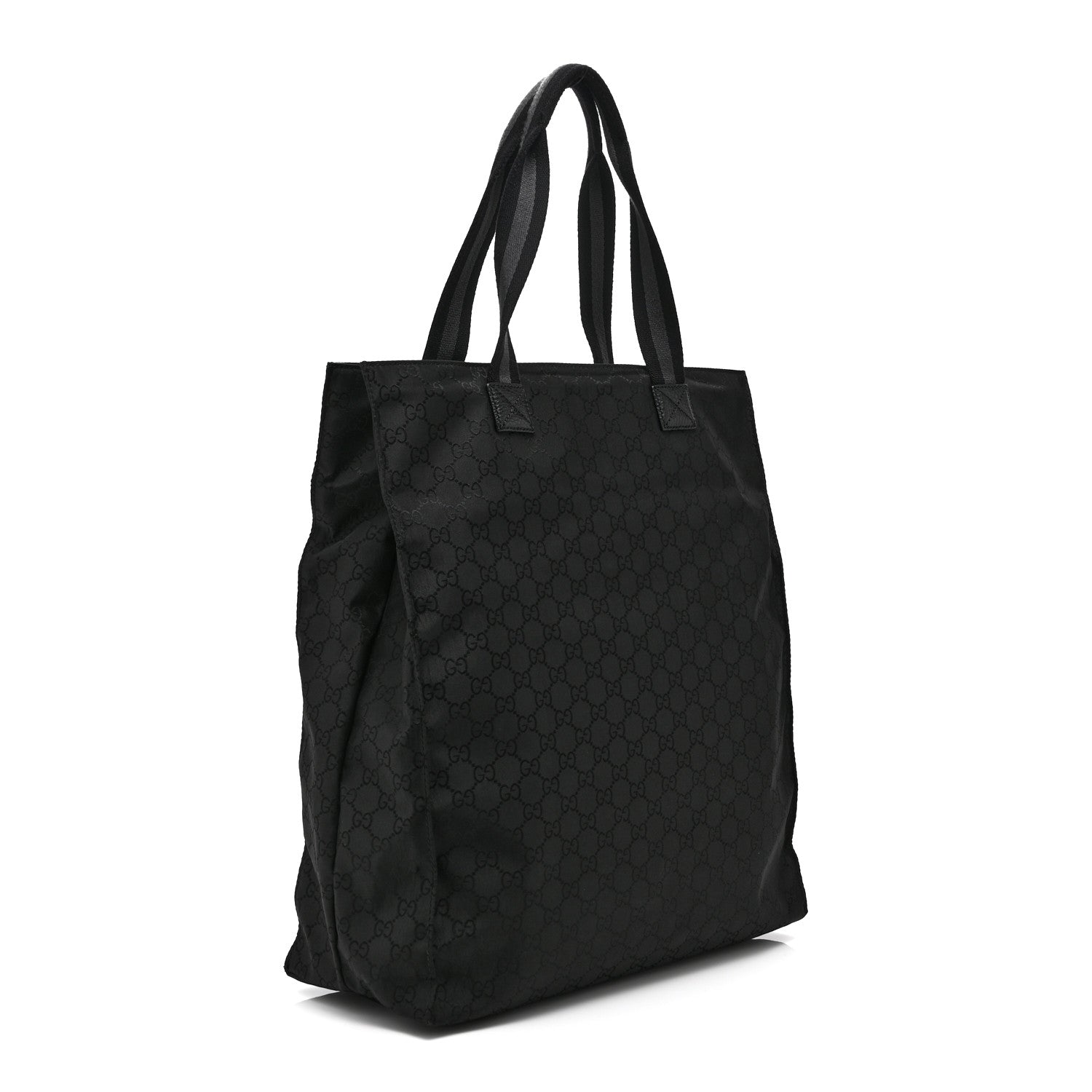 Gucci Nylon Monogram Vertical Tote Black 3 of 11