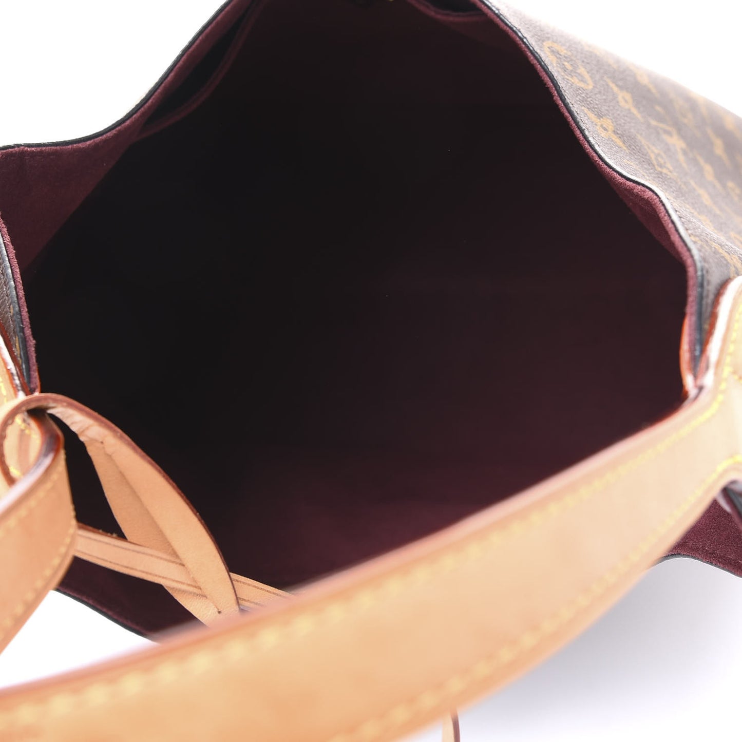Monogram Flower Hobo Beige