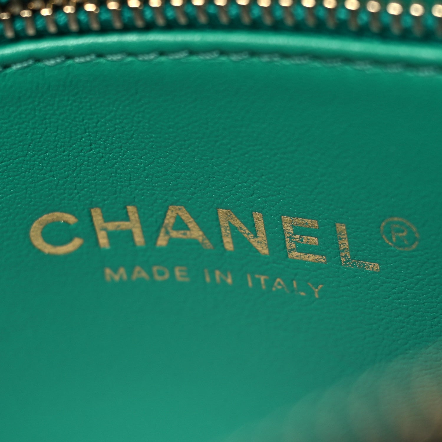Chanel Lambskin Quilted Chain CC Backpack Green 6 of 10