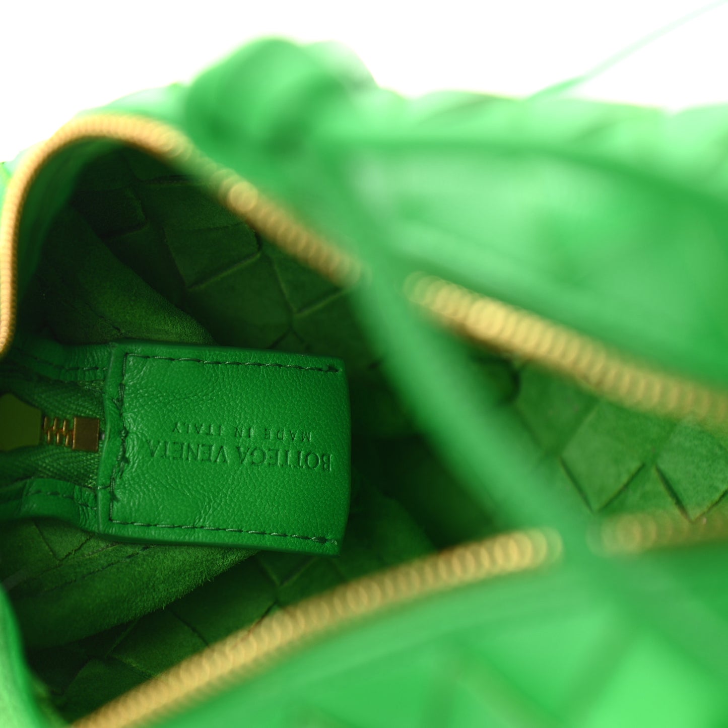 Nappa Intrecciato Mini Loop Camera Bag Parakeet