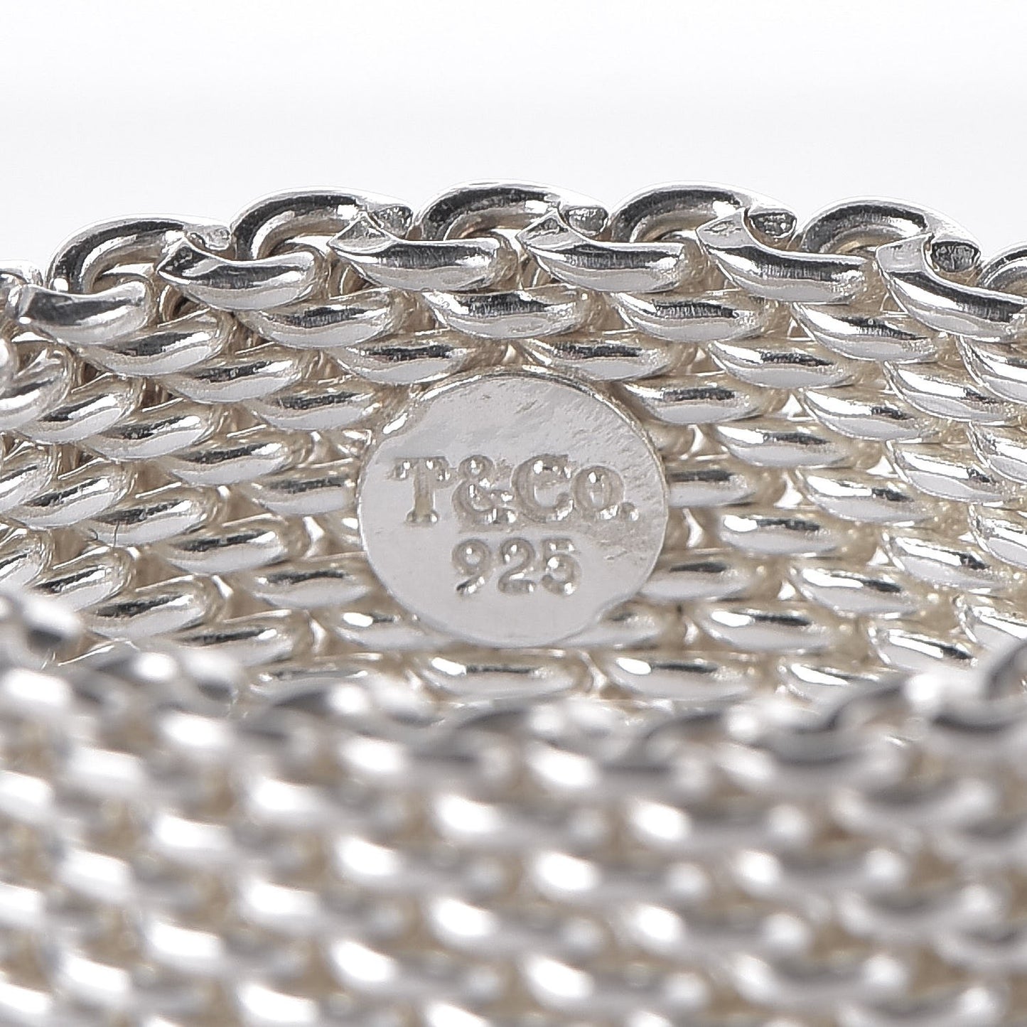 Sterling Silver Somerset Mesh Ring 51 5.75