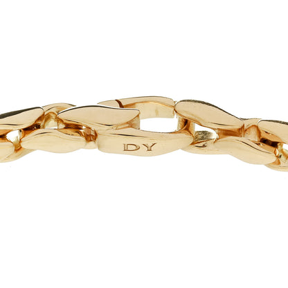 David Yurman 18K Yellow Gold 5mm Fluted Chain Bracelet 3 of 4