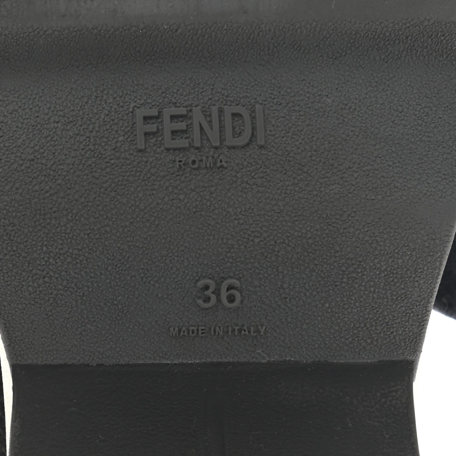 Fendi Stretch Yarn FF Stiff Band Rockoko Sneakers 36 Black White Tobacco 6 of 12