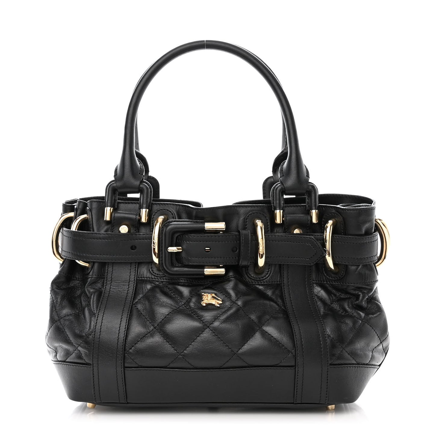 Calfskin Quilted Baby Beaton Black