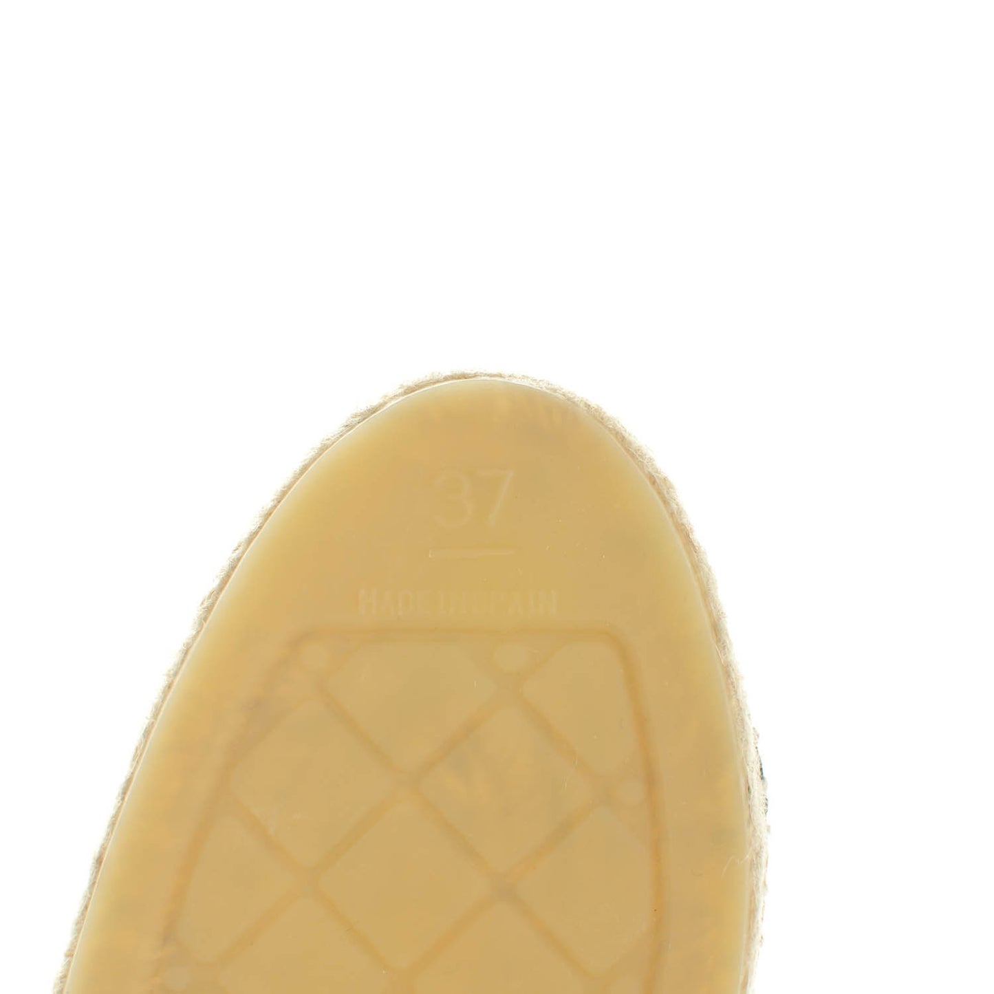 Lambskin CC Espadrilles 37 Beige Black