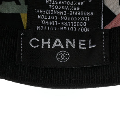 Chanel Cotton Sequin CC Cap Hat Black 9 of 10