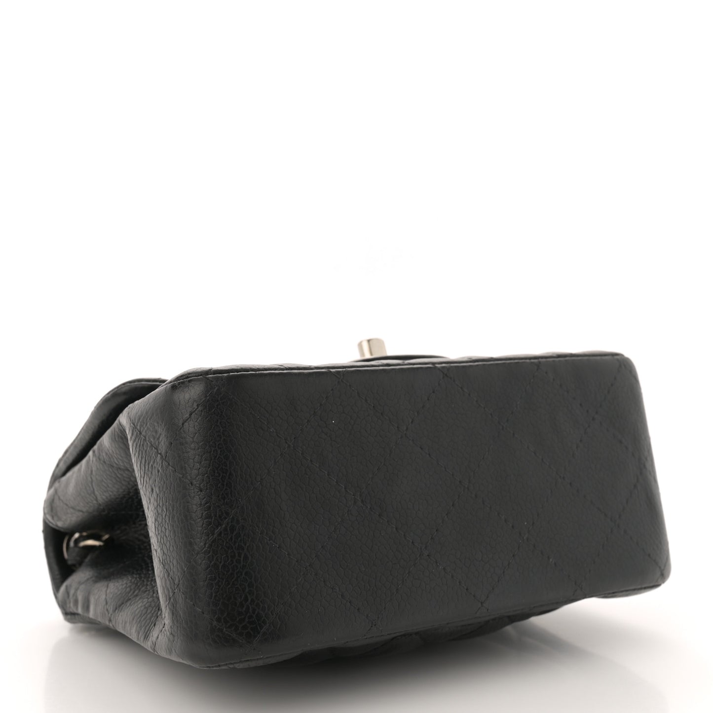 Caviar Quilted Mini Square Flap Black