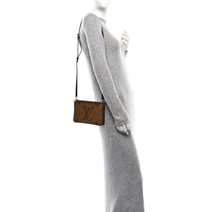 Louis Vuitton Reverse Monogram Giant Double Zip Pochette 2 of 10