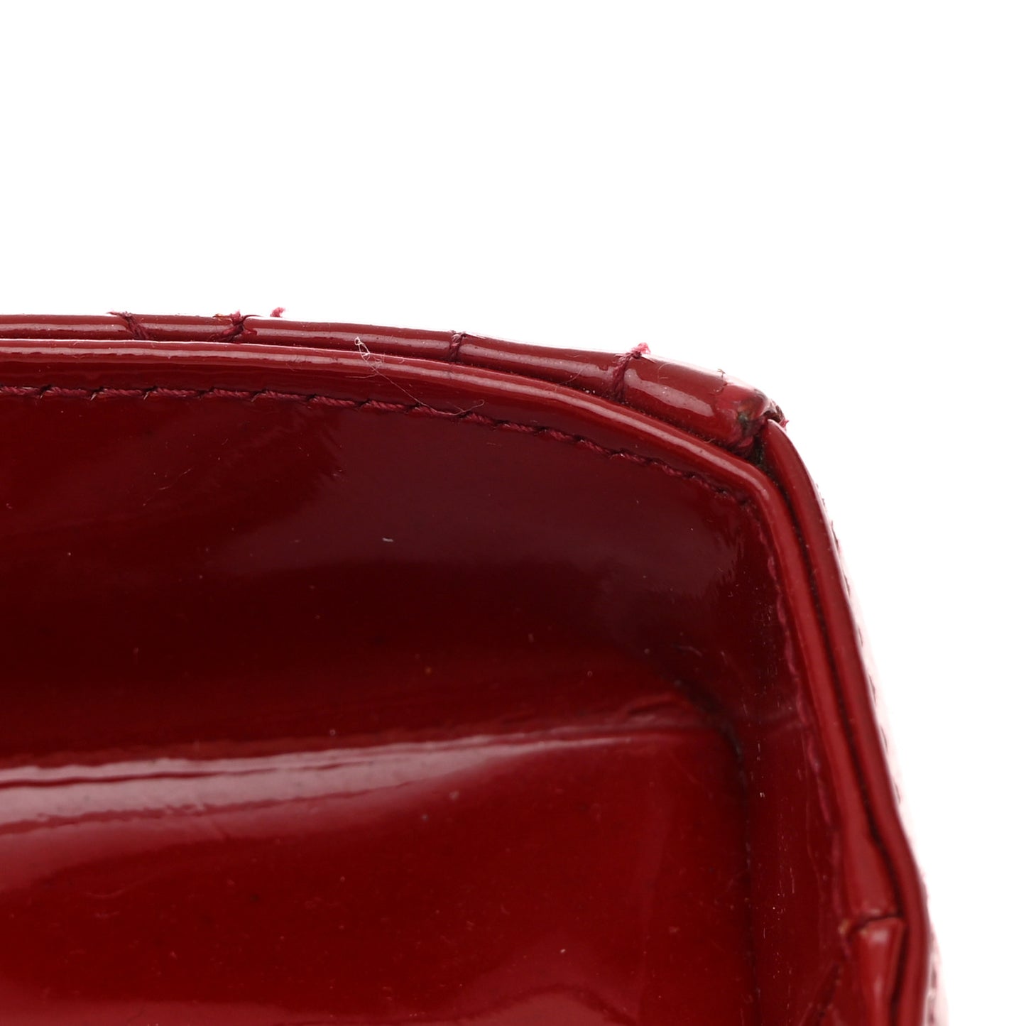 Patent Cannage Large Lady Dior Red