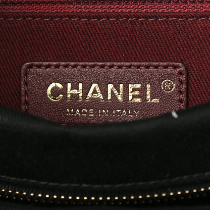 Chanel Caviar Chevron Quilted Coco Handle Shopping Tote Black 7 of 10