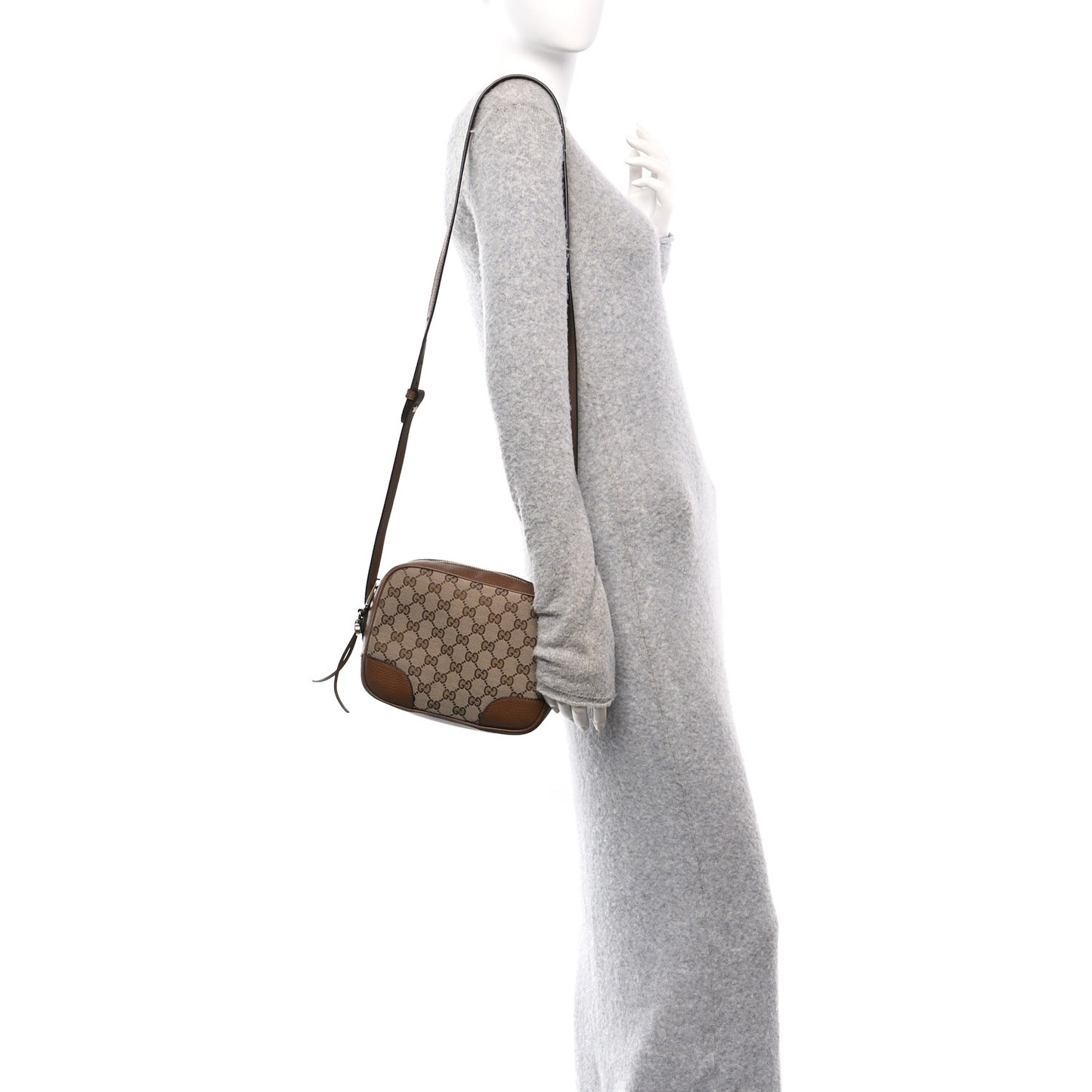 Monogram Mini Bree Messenger Bag Beige Tabacco