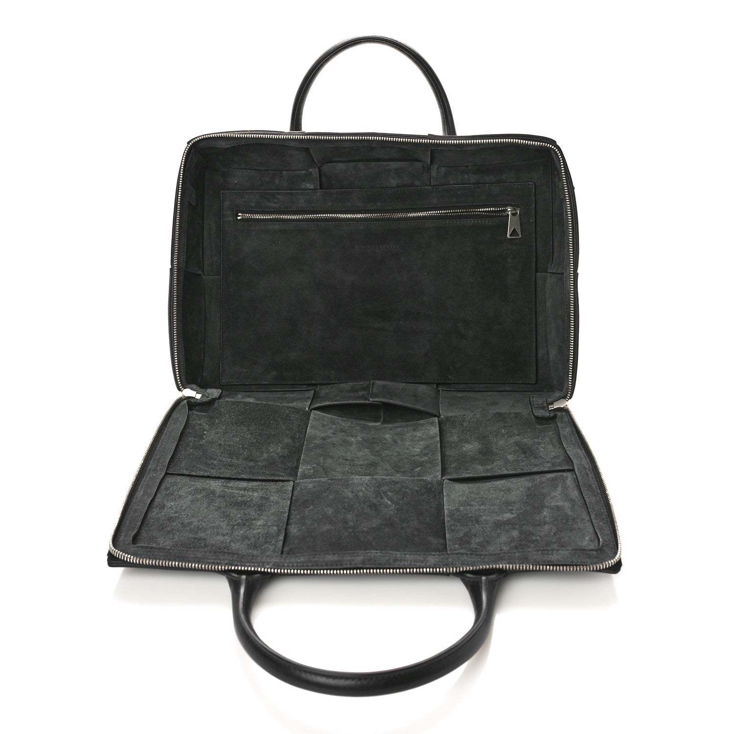 Bottega Veneta Urban Calfskin Maxi Intrecciato Arco Briefcase Black 5 of 8