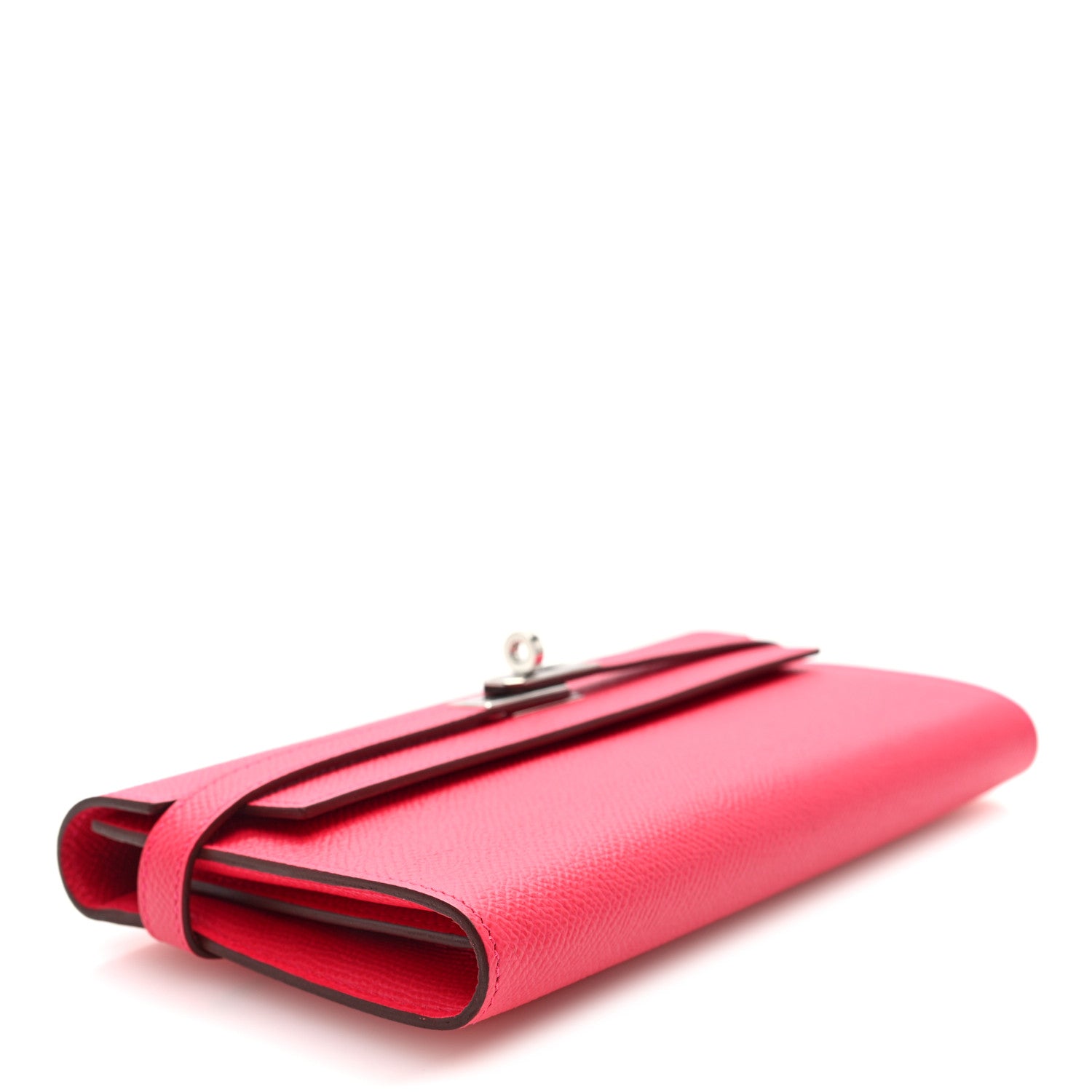 Hermes Epsom Kelly Longue Wallet Rose Extreme 4 of 7