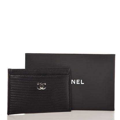 Chanel Lizard Card Holder Black 8 of 8