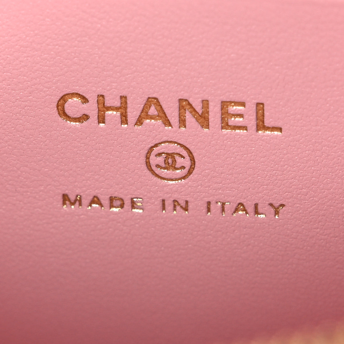 Chanel Calfskin Crocodile Embossed Crococo Top Handle Slim Vanity Case With Chain Light Pink 6 of 11