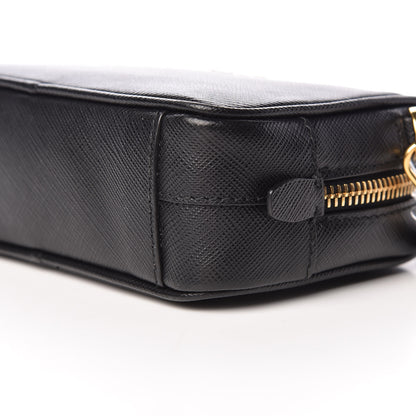 Prada Saffiano Mini Camera Crossbody Bag Black 11 of 11