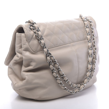 Chanel Calfskin Quilted Large Trianon Messenger Flap Light Beige 3 of 11
