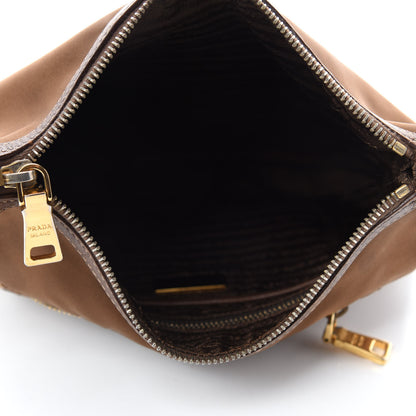 Prada Tessuto Nylon Saffiano Messenger Bag Corinto 5 of 10