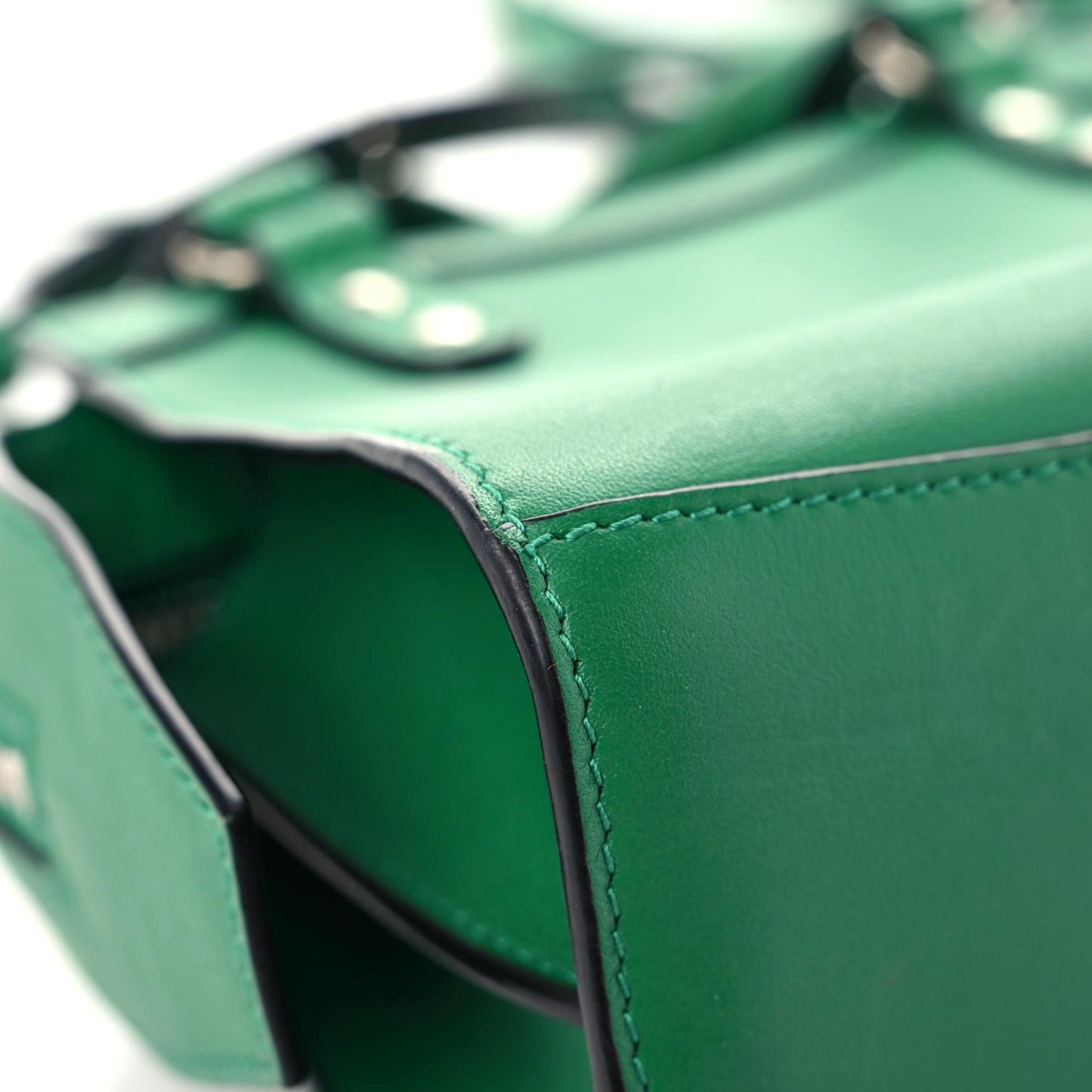 Smooth Calfskin Neo Classic Silver Hardware Mini City Grass Green