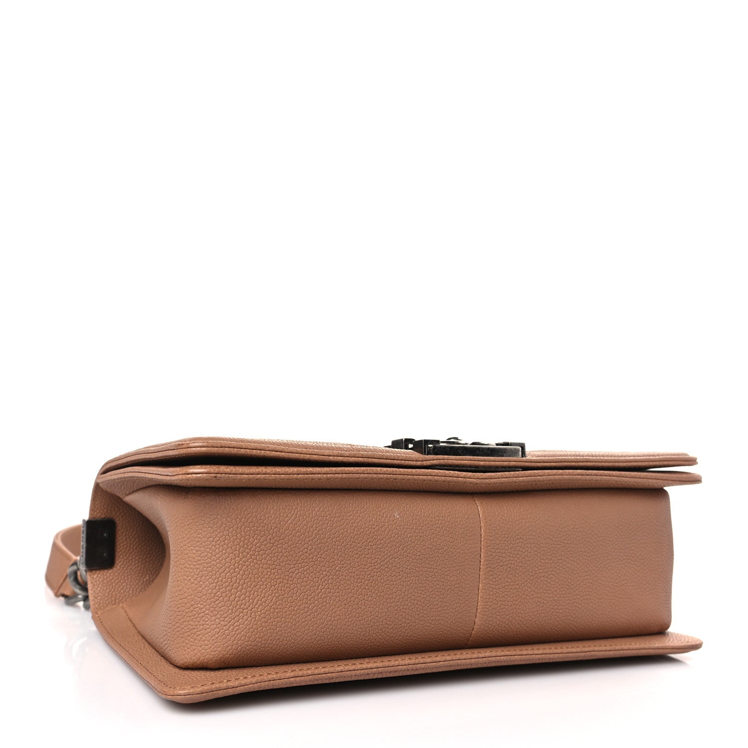 Chanel Caviar Quilted Medium Boy Flap Light Brown 4 of 9