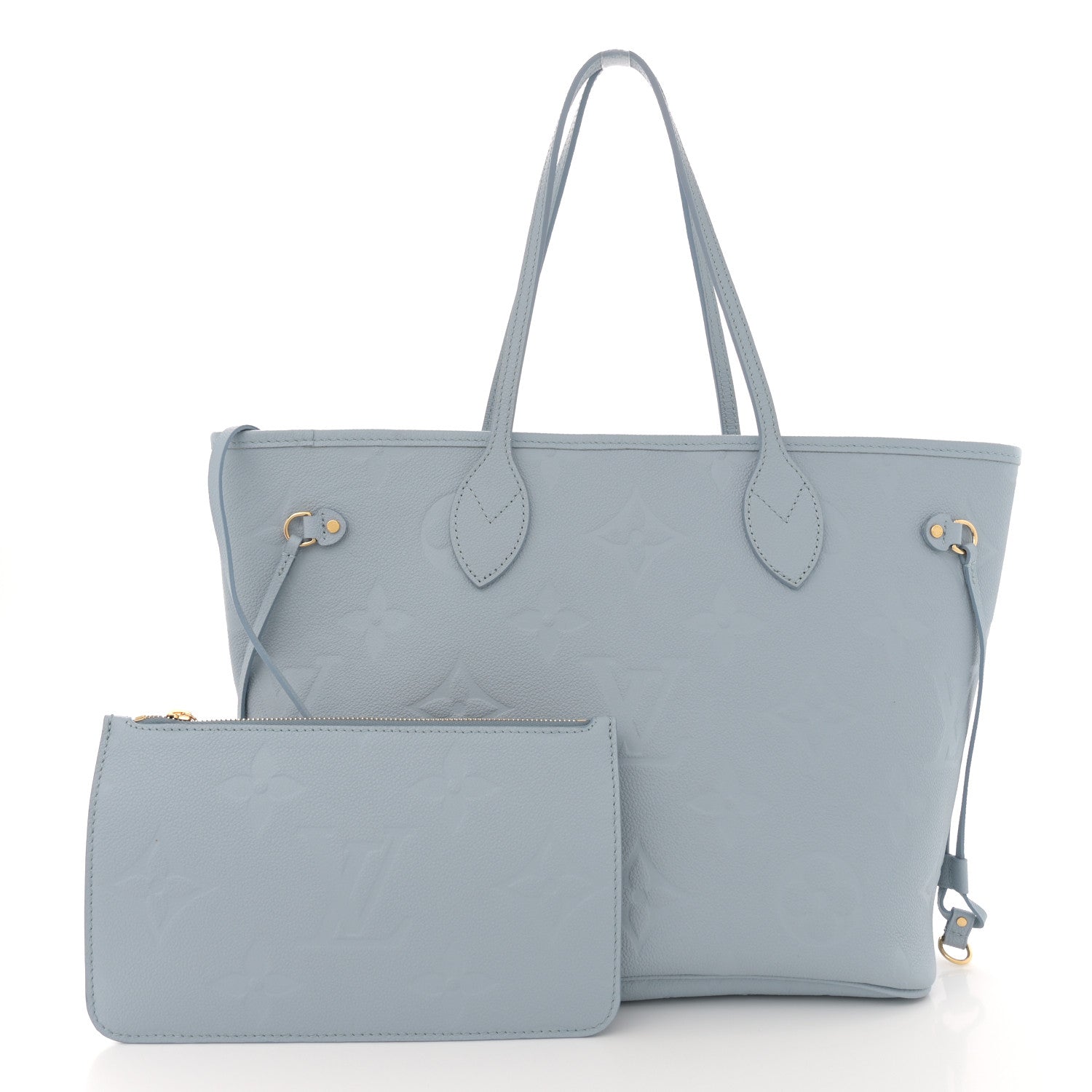 Louis Vuitton Empreinte Monogram Giant Neverfull MM Blue Hour 3 of 12