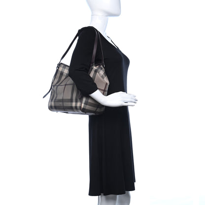 Burberry Smoked Check Small Canterbury Tote Anthracite 2 of 11