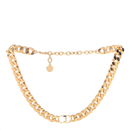 Christian Dior Metal Danseuse Etoile Chain Choker Necklace Gold 3 of 4