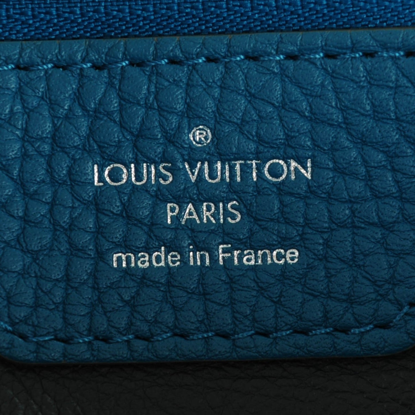 Taurillon Capucines MM Bleu Canard