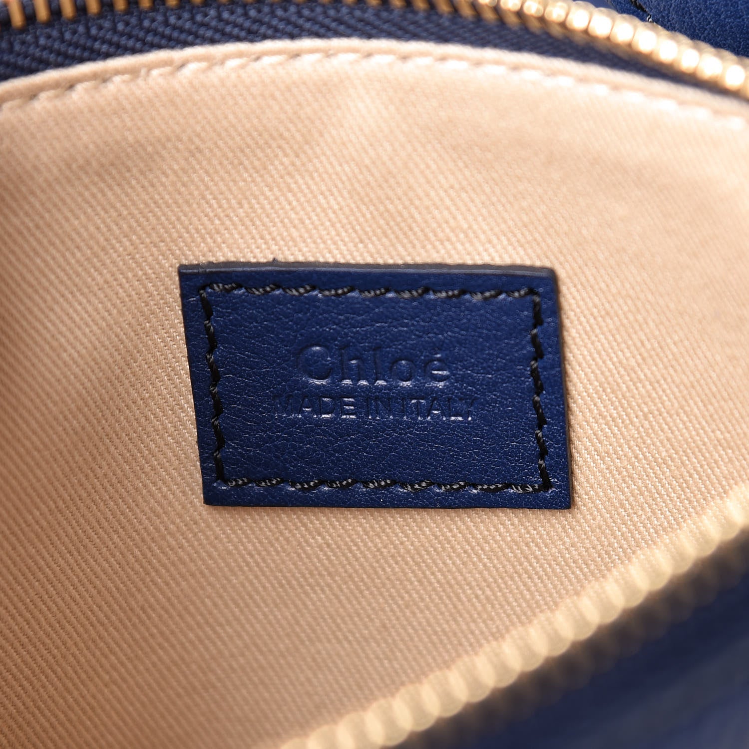 Chloe Smooth Calfskin Medium Vick Tote Captive Blue 8 of 14
