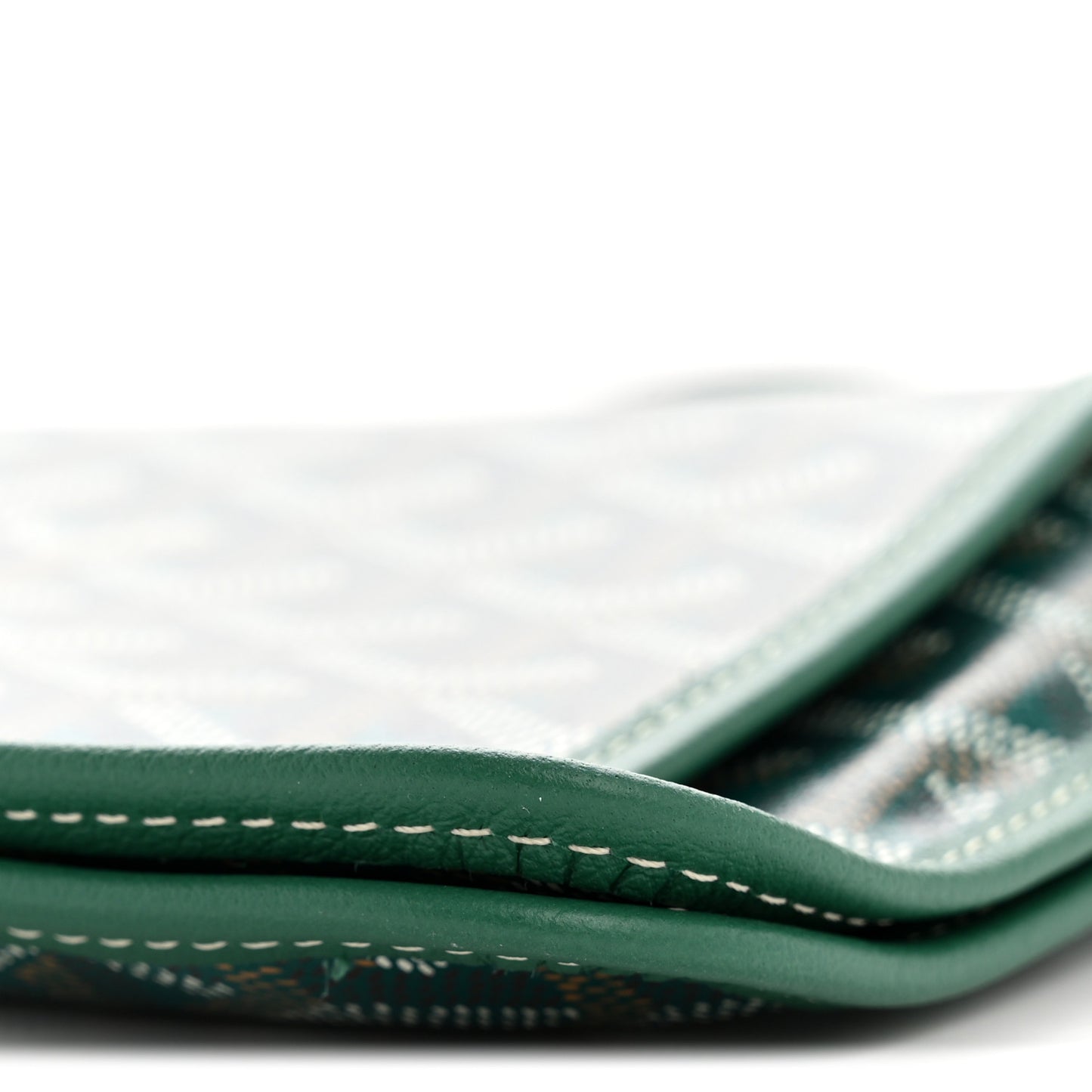 Goyardine Plumet Wallet Clutch Green