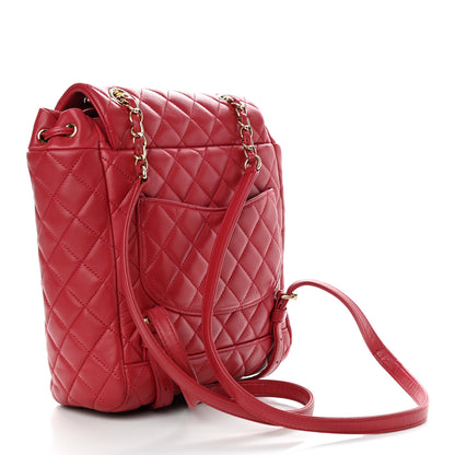 Chanel Lambskin Quilted Small Urban Spirit Backpack Dark Pink 3 of 10