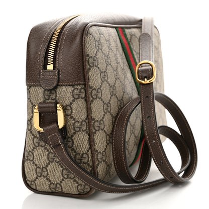 Gucci GG Supreme Monogram Web Small Ophidia Shoulder Bag Brown 3 of 13