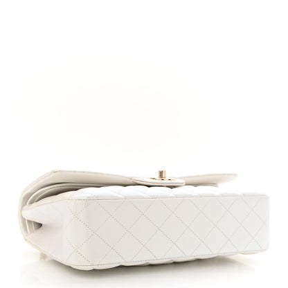Chanel Iridescent Calfskin Quilted Medium Double Flap White 4 of 13