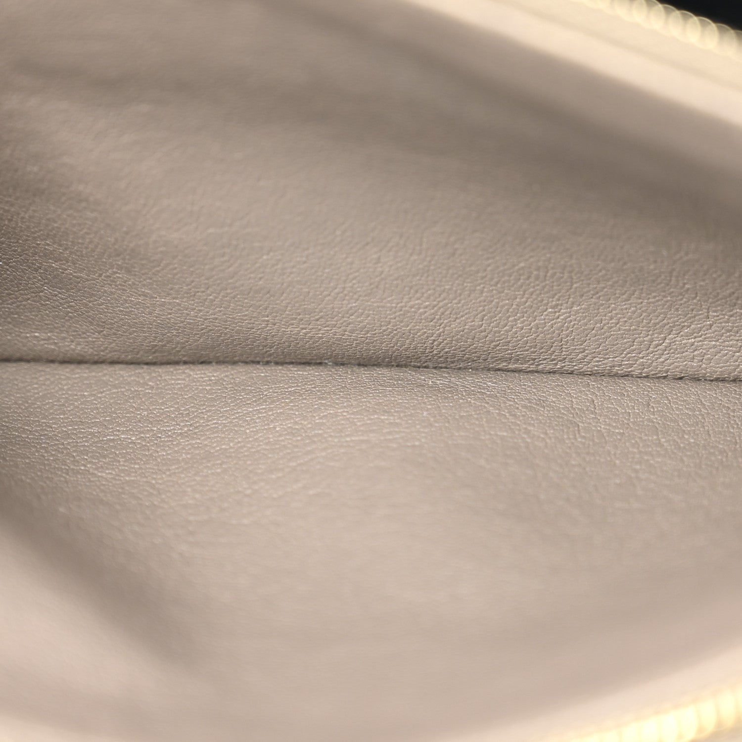 Saint Laurent Grained Lambskin Quilted Mini Becky Double Zip Bag Taupe 6 of 14