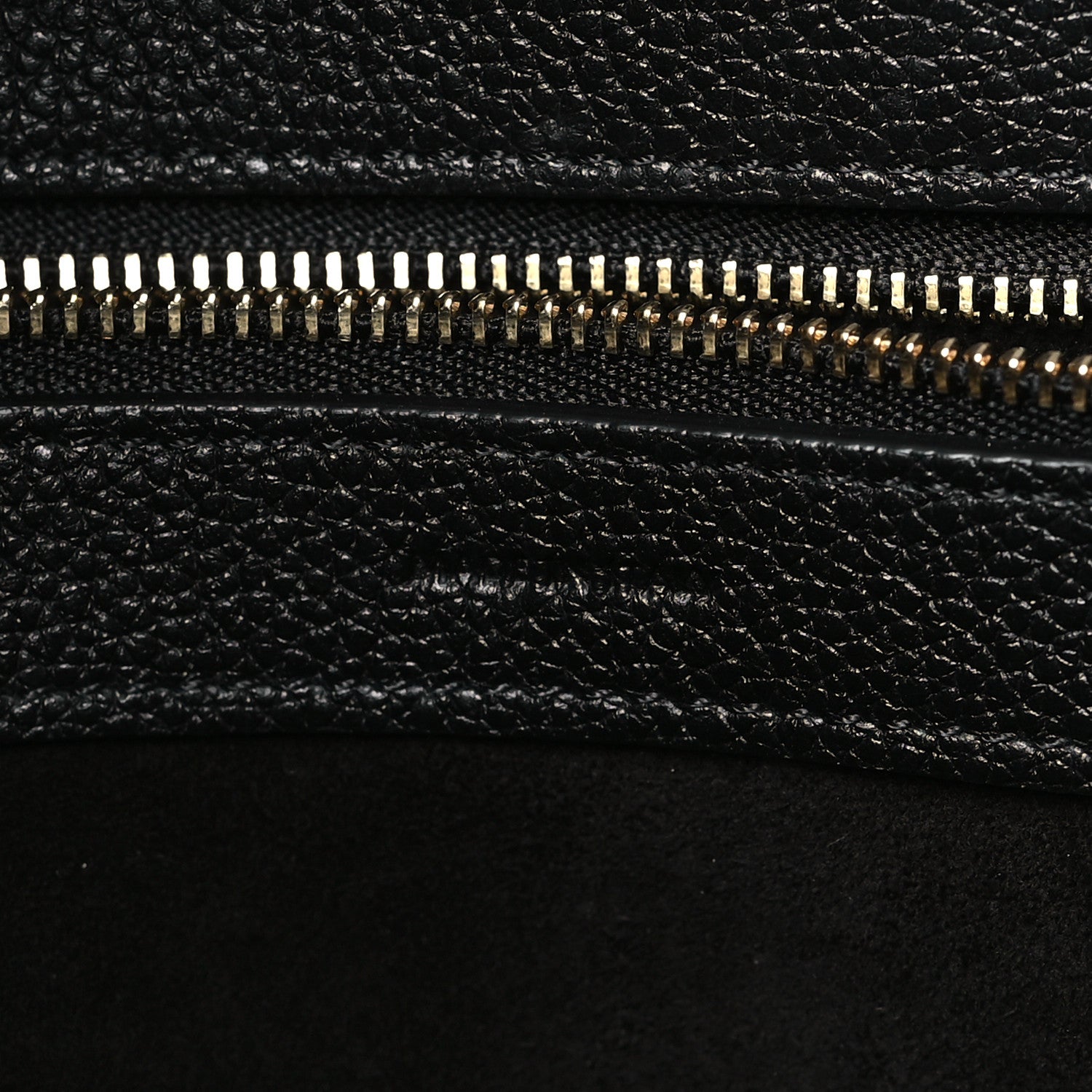 Celine Soft Grained Calfskin Medium Belt Cabas Phantom Black 6 of 9