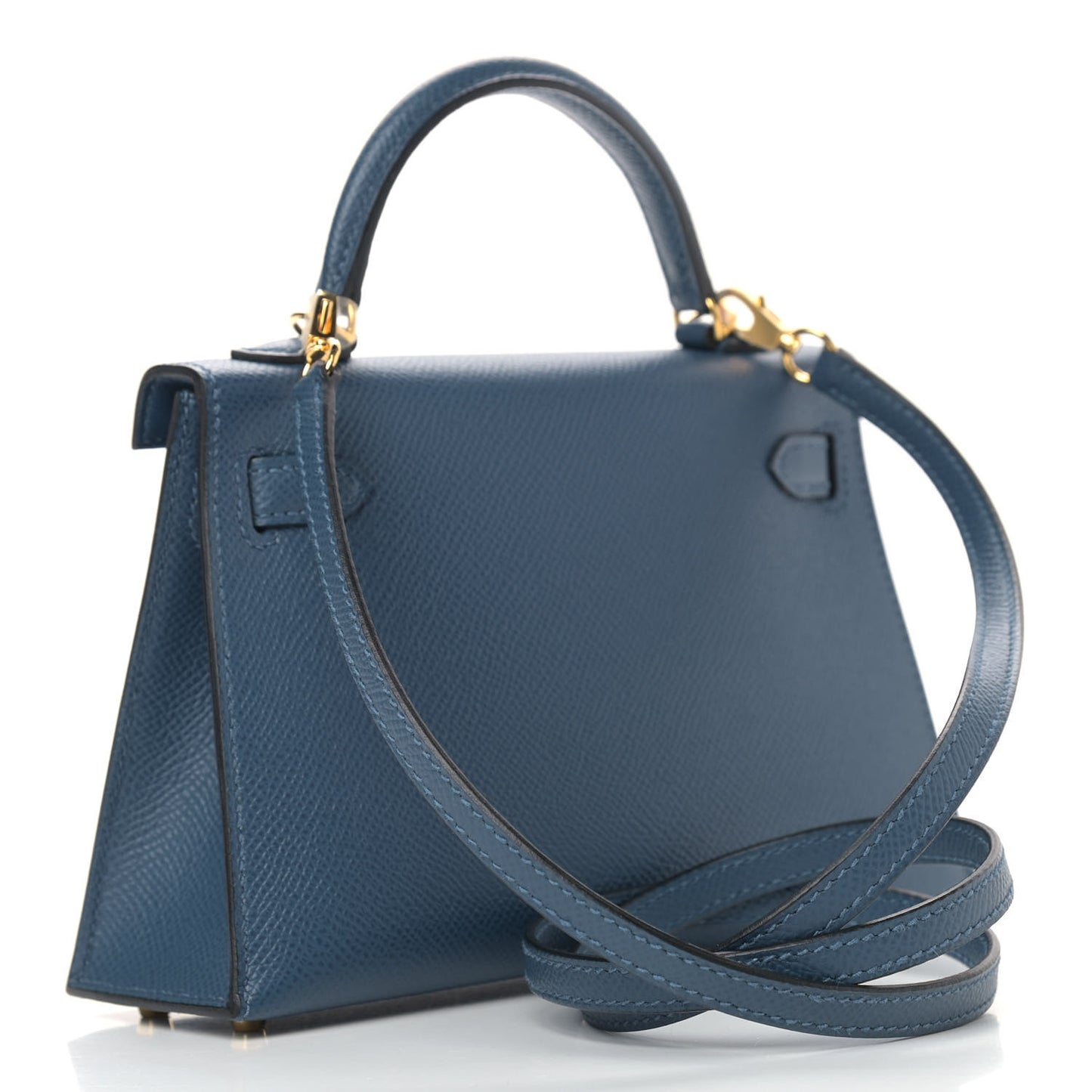 Epsom Mini Kelly Sellier 20 Deep Blue