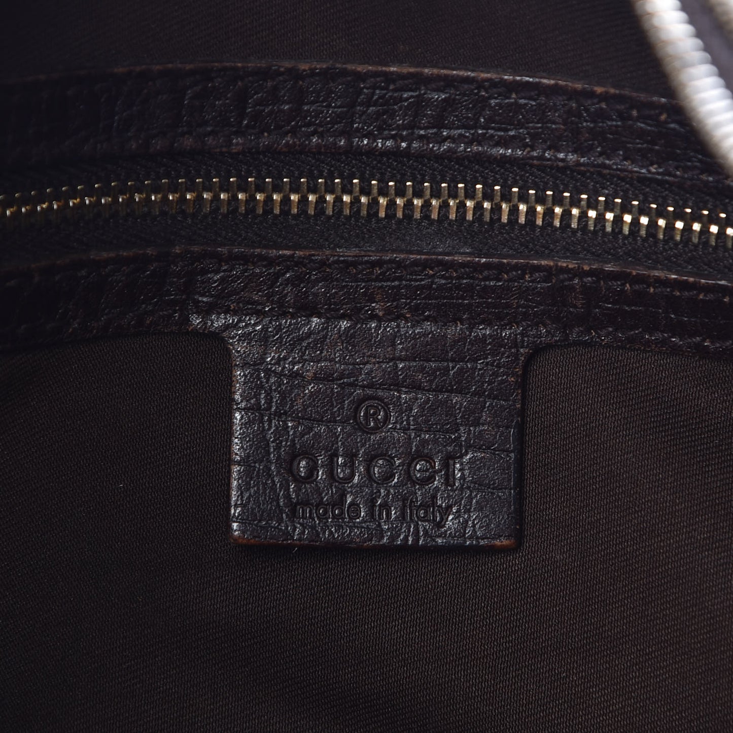 Monogram Medium Horsebit Chain Hobo Dark Brown