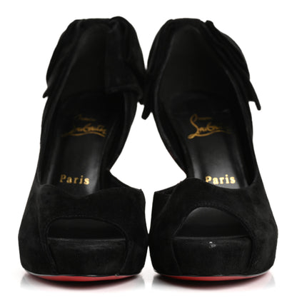 Christian Louboutin Suede Rabakate 100 Pumps 36 Black 3 of 12