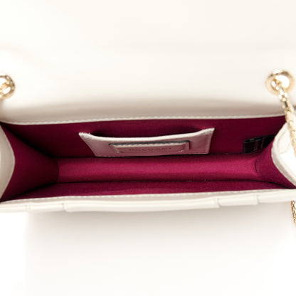 Bulgari Calfskin Small Serpenti Forever Snake Strap Crossbody Bag White Agate 6 of 11