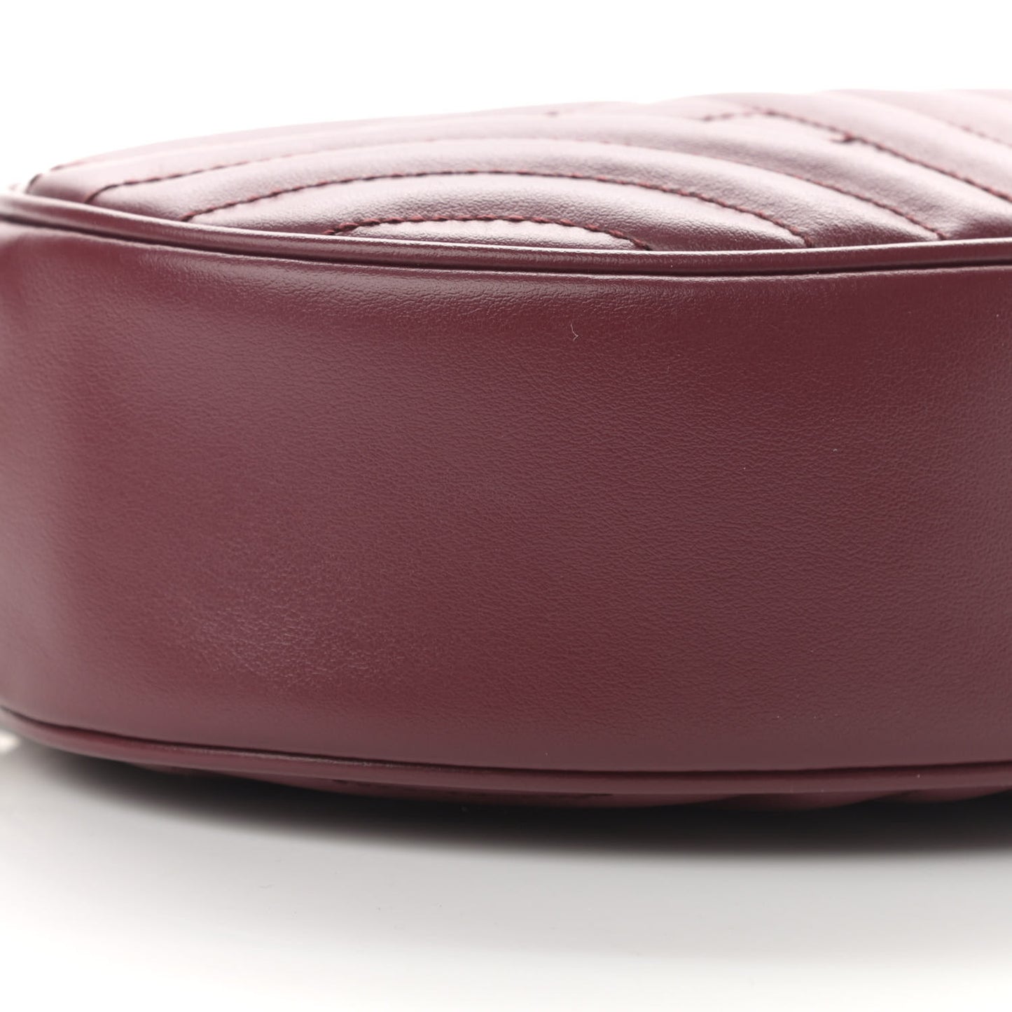 Soft Calfskin Impunture Diagramme Oval Crossbody Bag Cerise