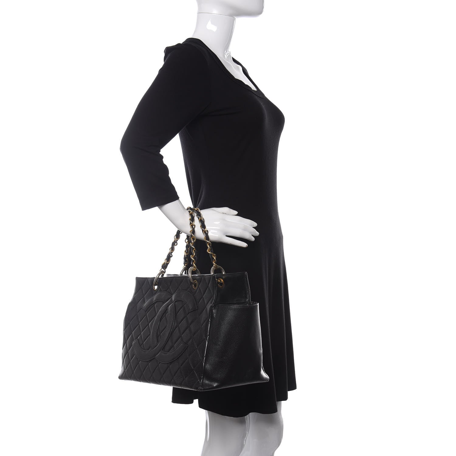 Chanel Caviar Quilted Timeless CC Tote Black 2 of 21