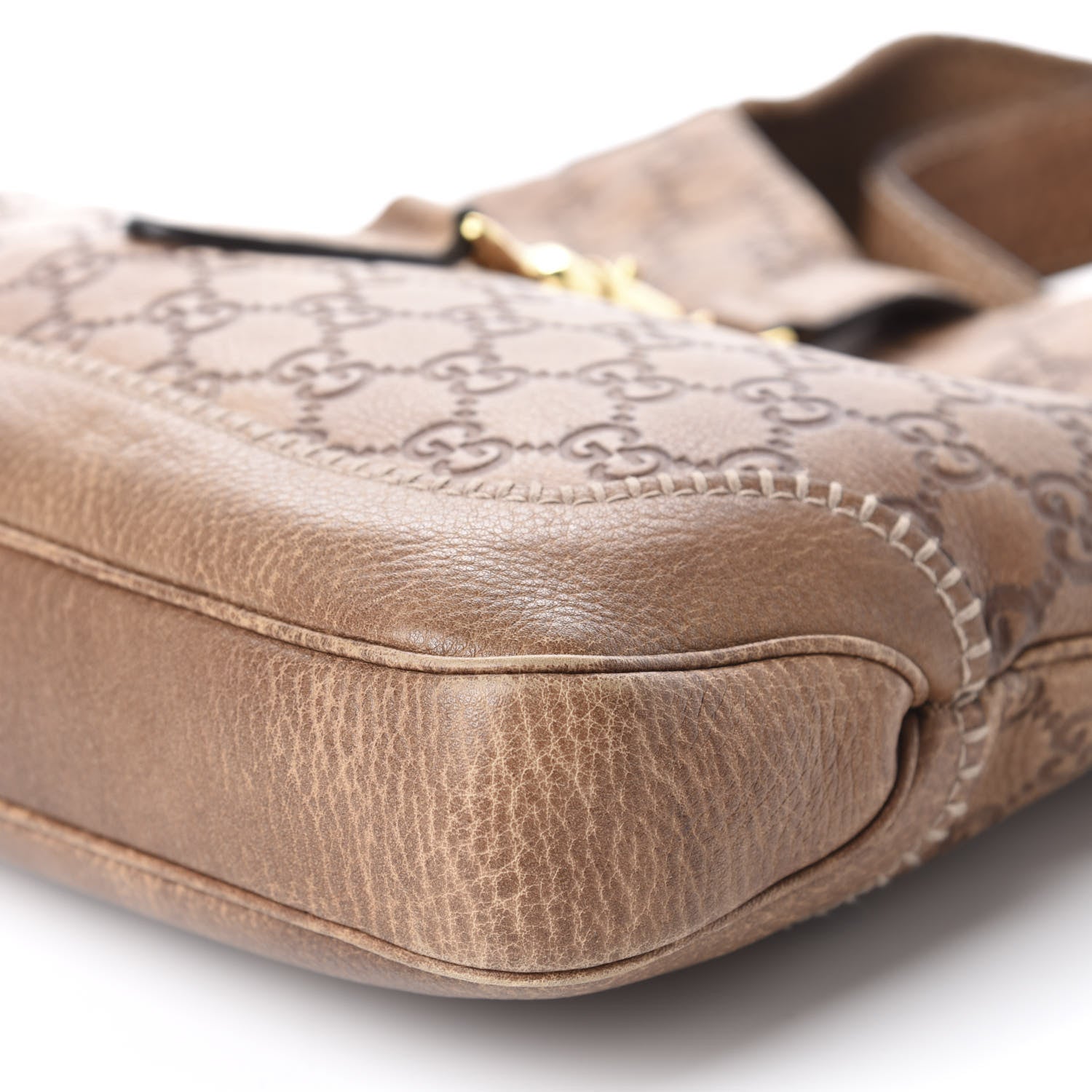 Gucci Guccissima Medium New Jackie Shoulder Bag Natural Brown 7 of 10